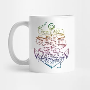 My tattoos holographic Mug